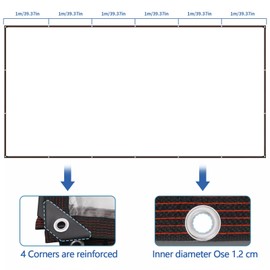 3.3 x 6.6 Feet Clear Tarps Heavy Duty Waterproof with Grommets Outdoor Garden Plastic Rainproof Covering Tarpaulin for Covering Greenhouse Henhouse Porch Canopy Patio Plant Roof Opening Storage