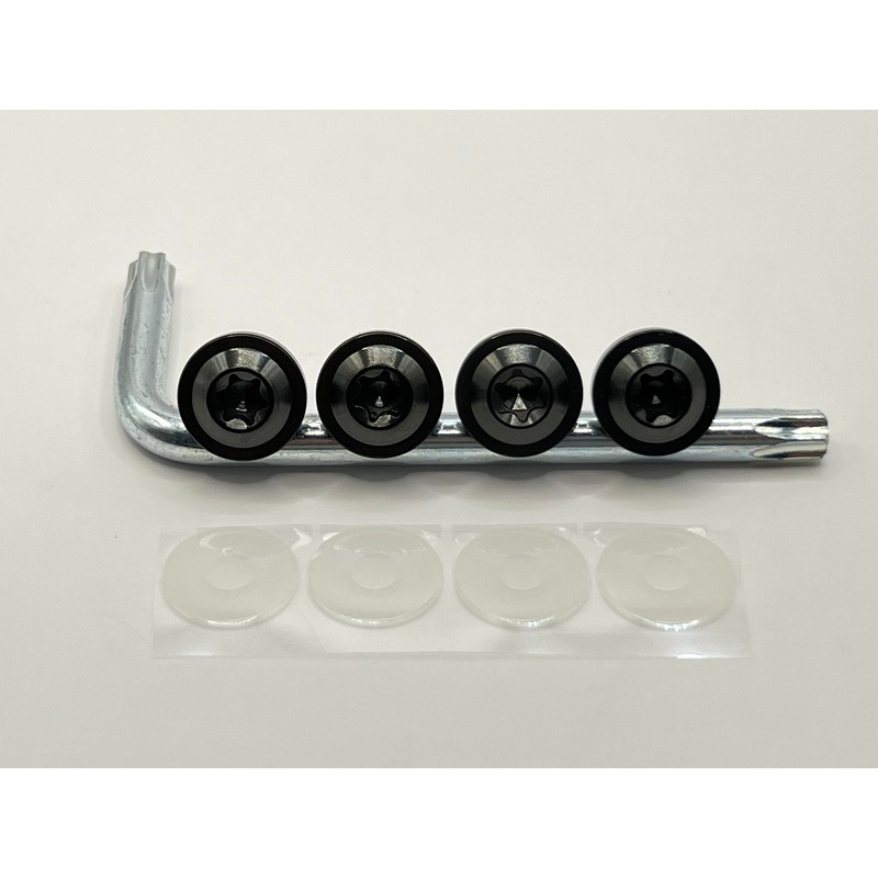 Kuroobaa Car License Plate Bolt, Titanium License Plate Frame, Car