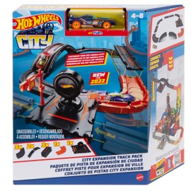 HOT WHEELS City HDN95 Extension Track Set Including 10 Components for Customisation and Action Car, Children from 4 Years