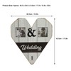 Wood Wedding Picture Frame Key Hook Wall Hanging Decoration Love