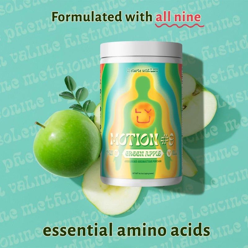 LUV Motion #9 Enhanced Hydration- Electrolyte Powder- BCAA Powder