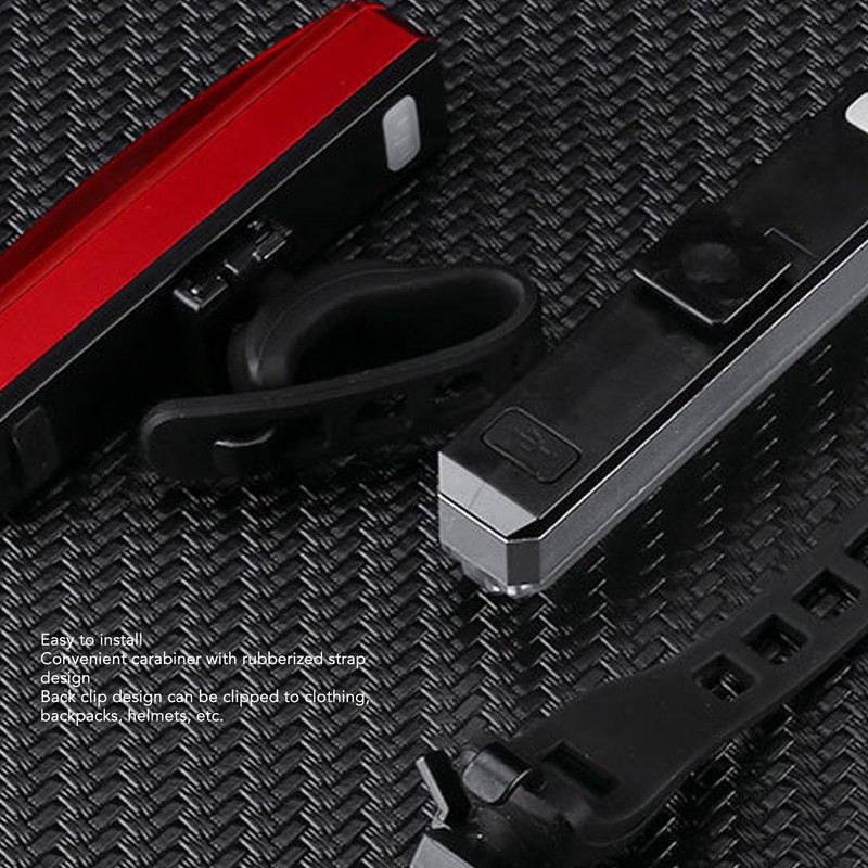 Bike Taillight USB Rechargeable IPX5 Waterproof Warning Function Lightweight Adjustable