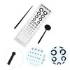 Mobestech 1set Vision Chart Occluder Telescopic Rod Visual Eye Exam