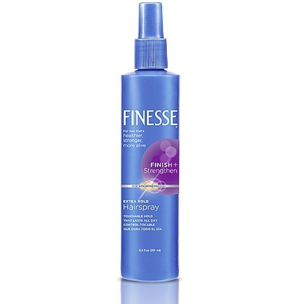 Finesse Finish + Strengthen, Extra Hold Hairspray 8.50 oz (Pack of 2)