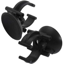 2 PCS Black Suction Cup Fish Tank Aquarium Heater Rubber Clip Airline Tubing Glass Holder Pet Supplies Cost- Effective Fashion in Practical Aquarium Pumps and Filters