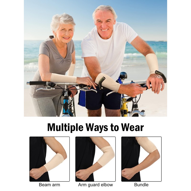 9 Pares Protectores de Brazos para Piel Fina y Hematomas