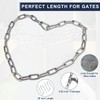 2 Pack Outdoor Fence Gate Chains, 5/32 x 36 Inch