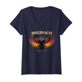 Womens Breisach Deutsch Deutschland German Souvenir Artikel V-Neck T-Shirt