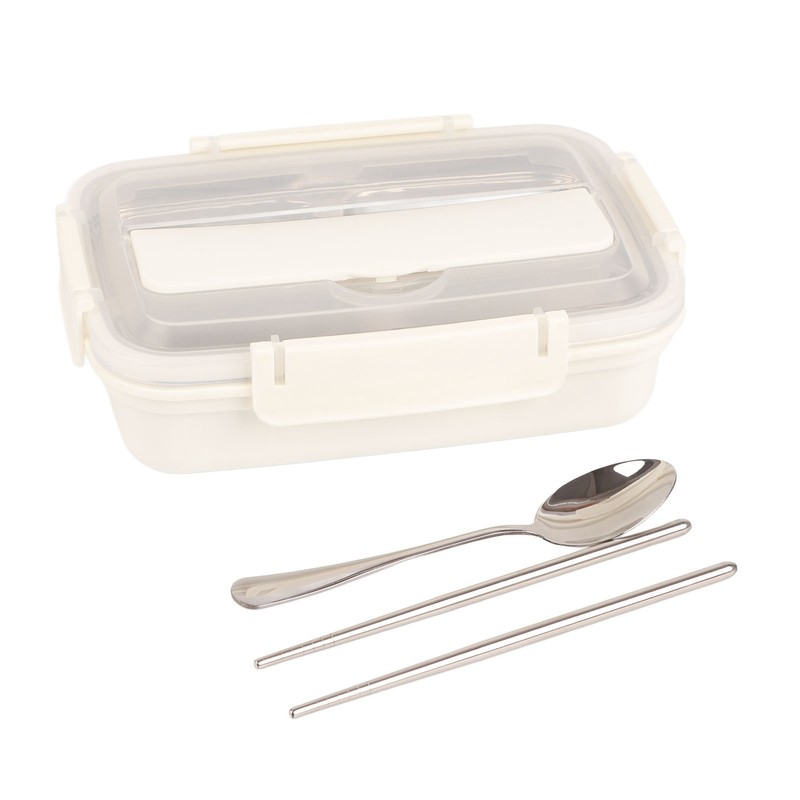 Lunch Box 4 Compartments Design 304 Stainless Steel Matching Tableware