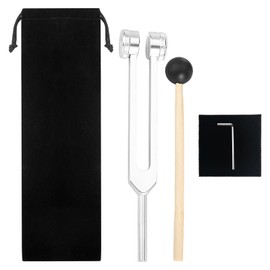 Tuning Forks for Healing 128Hz,128hz Tuning Fork Hammer,Aluminium Alloy 128Hz Tuning Fork Medical Tuning Fork Frequency Healing Devices for Chakra Healing Sound Therapy Meditation