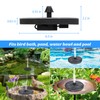 Mademax Upgraded Solar Fountain with 4 Easy Install Nozzle and