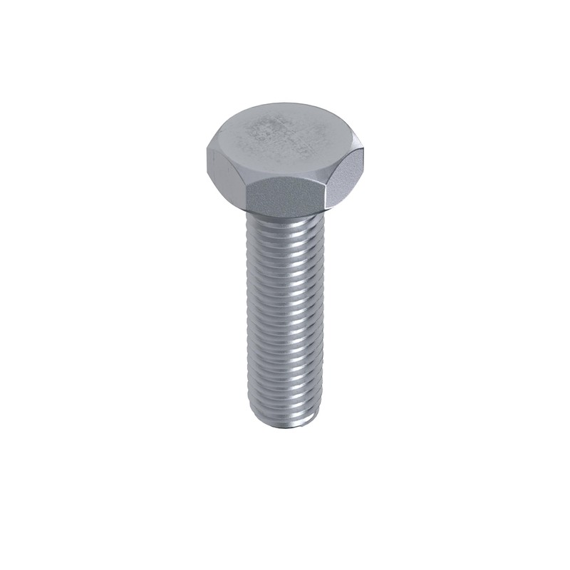 TOX Hexagon head screw, M6 x 25, galvanised, DIN 933,