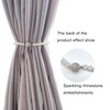 Magnetic Tiebacks for Curtains, 2 Pack Bow Pearl Curtain tiebacks