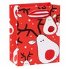 Rudolph Reindeer Selfie Christmas Small Gift Bag – Red Xmas