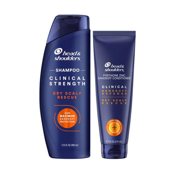 Head & Shoulders Clinical Strength Dandruff Shampoo and Conditioner Set,