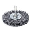 Lessmann Round Brush with 6mm Shank for Removing Rust, Paint,