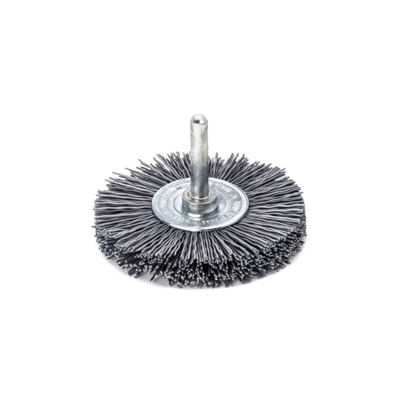 Lessmann Round Brush with 6mm Shank for Removing Rust, Paint,