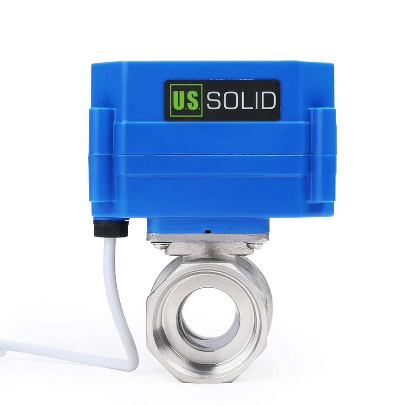 U.S. Solid motor ball valve, 9-24 V, 3 wires.