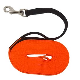 elropet Flex Tracking Lead Recall Lead with Shock Absorber Orange 40 m - 20 mm Dog Lead