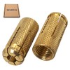SKIR'CO (6 pcs) Brass Drop in Anchors M16 x 45