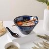 KOOV Porcelain Japanese Ramen Bowls with Chopsticks and Spoons, 26