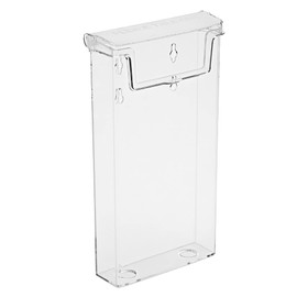 taymar DIN Long (DL) - Trifold - Brochure Holder as Transparent Brochure Box with Lid (Weatherproof) - Also Suitable for Outdoor Use