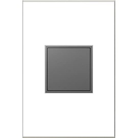 Legrand adorne 20Amp 1-Gang Pop-Out Outlet in Magnesium, ARPTR201GM2