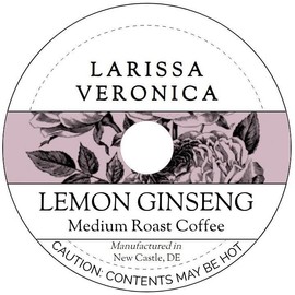 Lemon Ginseng Medium Roast Coffee (Single Serve K-Cup Pods) (Gourmet, Naturally Flavored, Whole Coffee Beans) (12 pods, ZIN: 577656) - 3 Pack