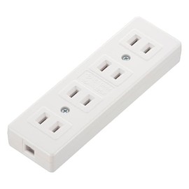 Ohm Electric 06-5389 Power Strip 4 Outlet Table Tap, White, HS-HLTT4/W