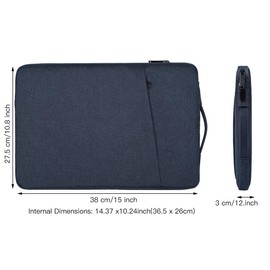 Drawing Tablet Sleeve Case for UGEE M708, GAOMON PD1161, Huion HS610 HS611/ Inspiroy 2, HUION KAMVAS 12/13, Wacom PTH660, XP-Pen Deco 01 V2, Navy Blue
