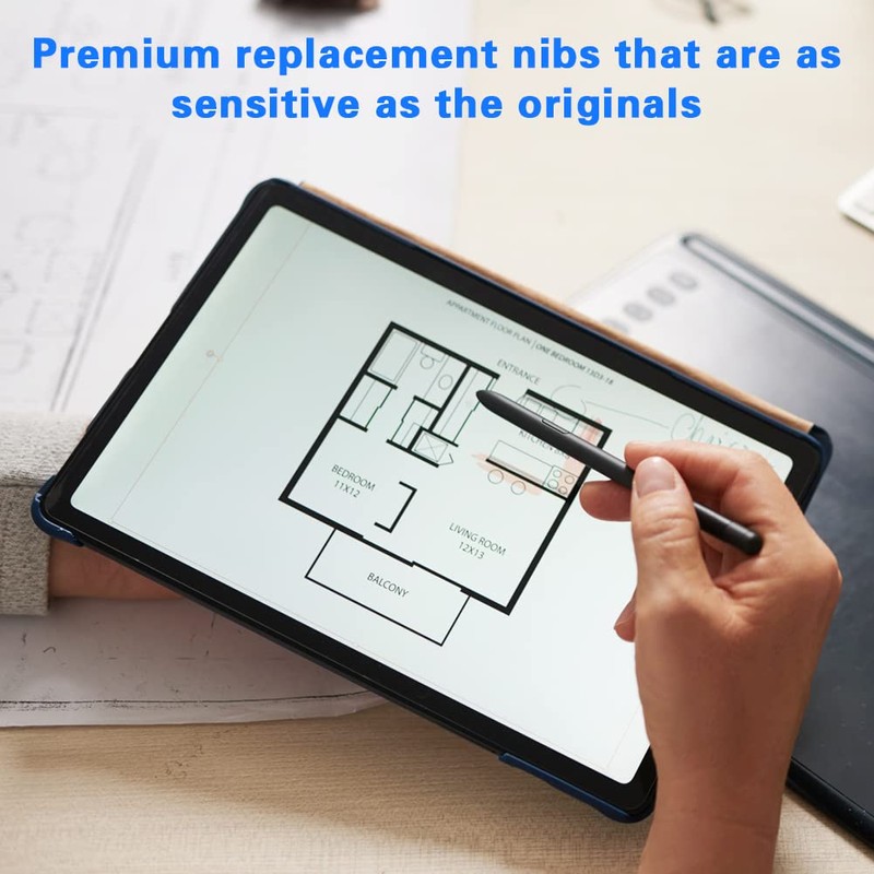 Flintronic S-Pen 10pcs Black Replacement Touch Stylus Tips Replacement Tip