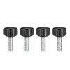 sourcing map M5 x 20mm Metric Male Thread Knurled Clamping