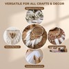 100PCS White Goose Feather 6-8inch Mixed Jewelry Making Crafts Swan