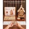 ROKR 3D Wooden Puzzles for Adults,Wooden Clock Model kit,435 Piece