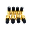 8Pcs 1/4" NPT Schrader Valve,Brass 1/4"NPT Male Thread Tank Valve