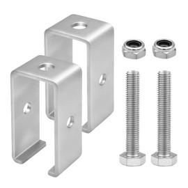 TYPUZO Heavy-Duty strut Channel Trolley Track Hanger for 1-5/8“ Strut Channel | Steel Support Bracket for Electric Hoist & Punching Bag | 2 Pack with Bolt & Nut"