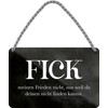 schilderkreis24 - Tin Sign with German Text " My Peace
