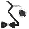 HOULIFE Rhinestone Bow Tie for Men Diamond Bow Tie Pre-Tied