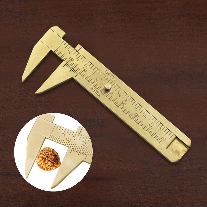 Vernier Caliper, Vernier Caliper, Vernier Caliper, Brass Double Scale Ruler