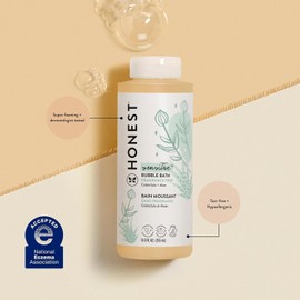 The Honest Company The Honest Company Foaming Bubble Bath | Gentle for Baby | Naturally Derived, Tear-free, Hypoallergenic | Fragrance Free Sensitive, 12 fl oz