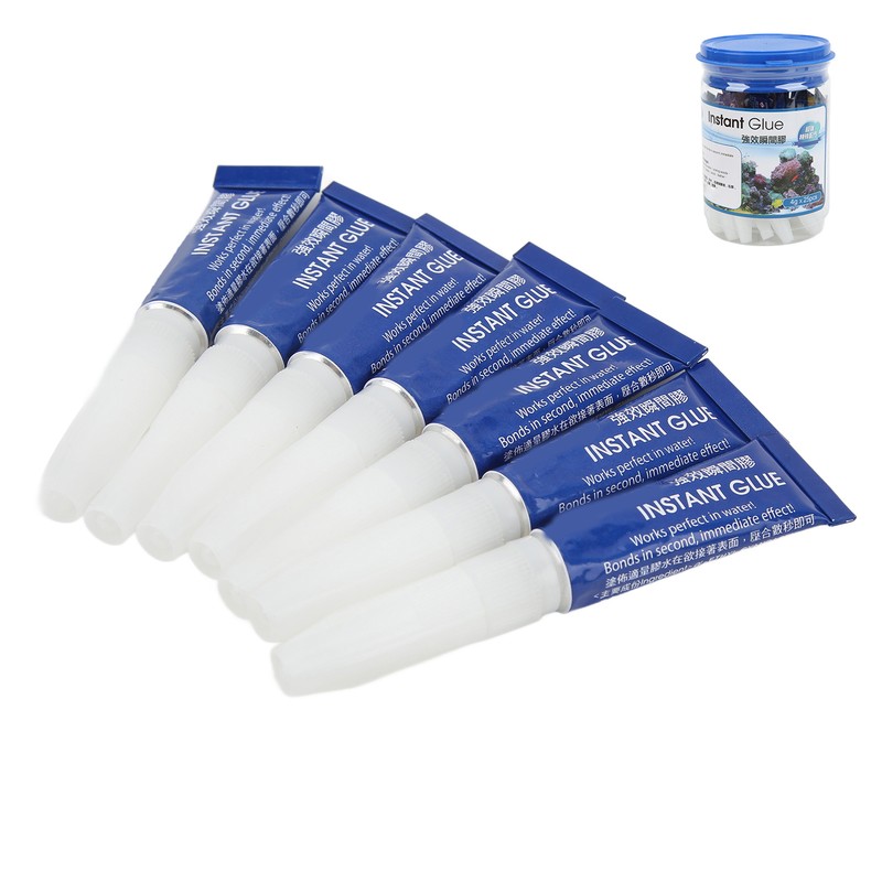 25Pcs Aquarium Landscaping Plant Glue Instant Glue Aquarium Fish Tank