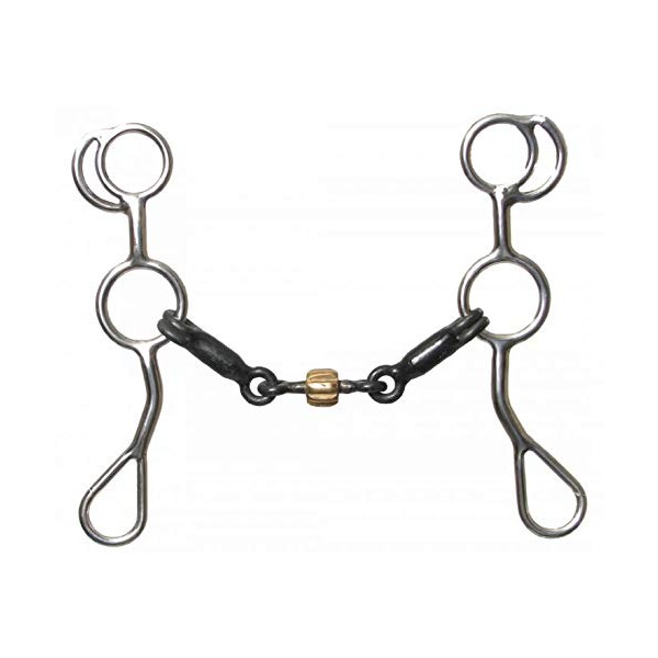 Showman Stainless Steel Training Snaffle Bit w/ 7 1/4" Cheeks! New Horse TACK!