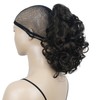 Lydell 12" Curly Wavy Ponytail Hairpiece Styled Clip In Claw