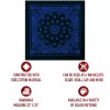 Rothco Trainmen Bandana - Black With Blue Trainmen Paisley Design