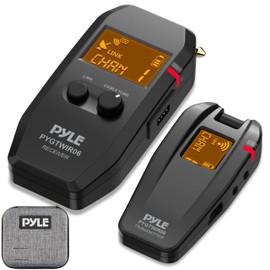 Pyle Audio Transmitter and Receiver, Black, 11.42” x 3.9” x 9.49” -inches (PYGTWIR06)