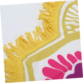 Zerodeko Comfy Fringed Round Beach Towel Yoga Mat Blanket Shawl 7 Lightweight Australian Outdoor Accessory