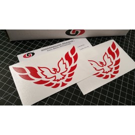 Aftermarket Firebird Pillar Decal Trans Am Window Sticker Select Color (Gloss Red)