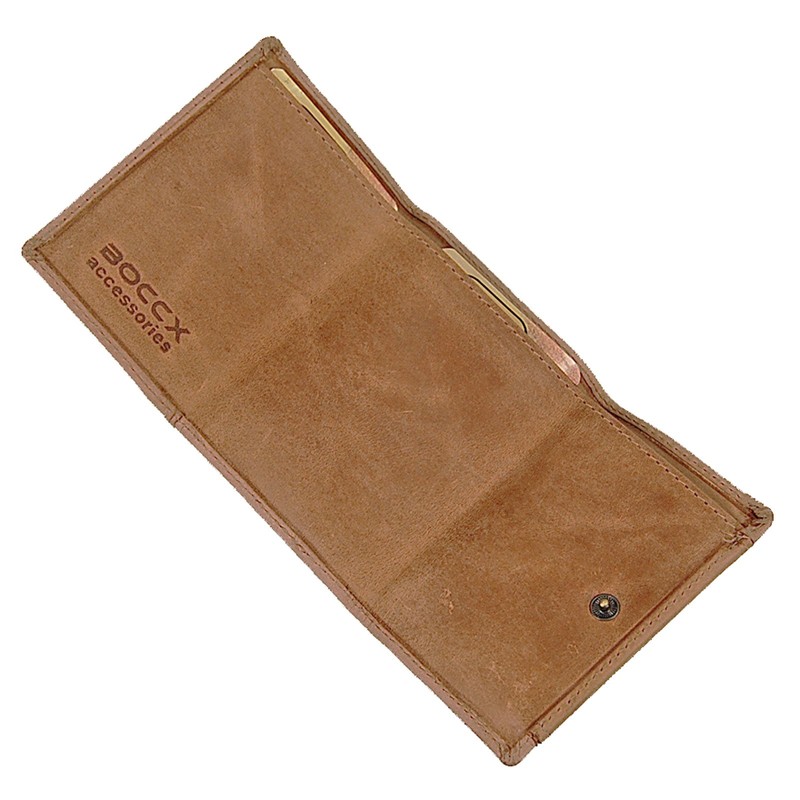 BOCCX GoBago 40025 Men's Leather Wallet Party Purse, light brown,