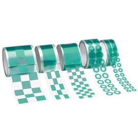 Caplugs PC01437 PC-SH Series - Powder Peel Green Discs, Squares, and Rectangles - Powder Coating, E-Coating, Anodizing, Green Polyester, Circle, 1.437" Disc Diameter, 500 Discs/Roll (SH-47217)
