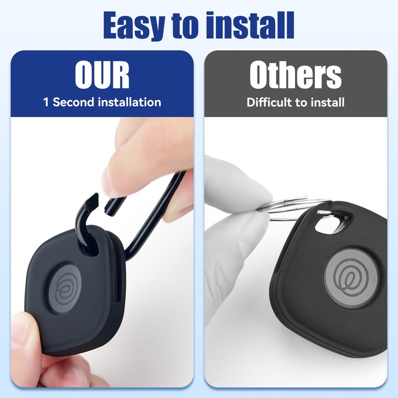 DDJ Case for Life360 Tile Mate Tracker Holder with Keychain